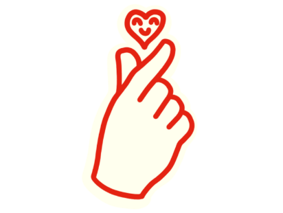 Hand mit Herz