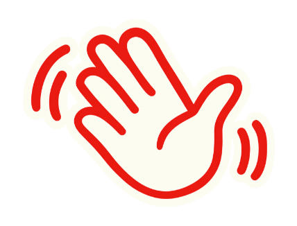 waving hand illustration